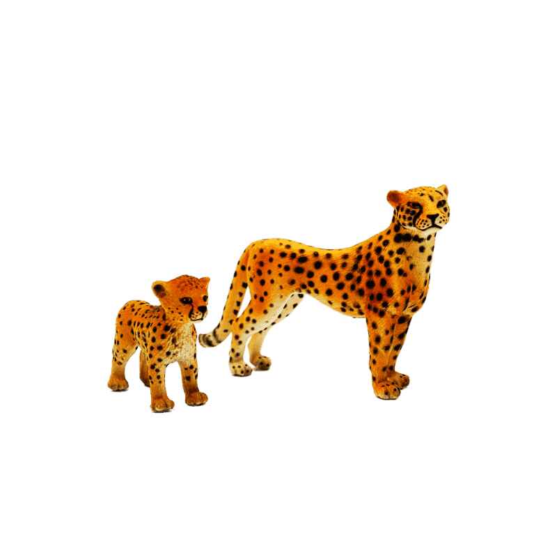 Schleich Gepardin und Gepardenbaby 14143 + 14327