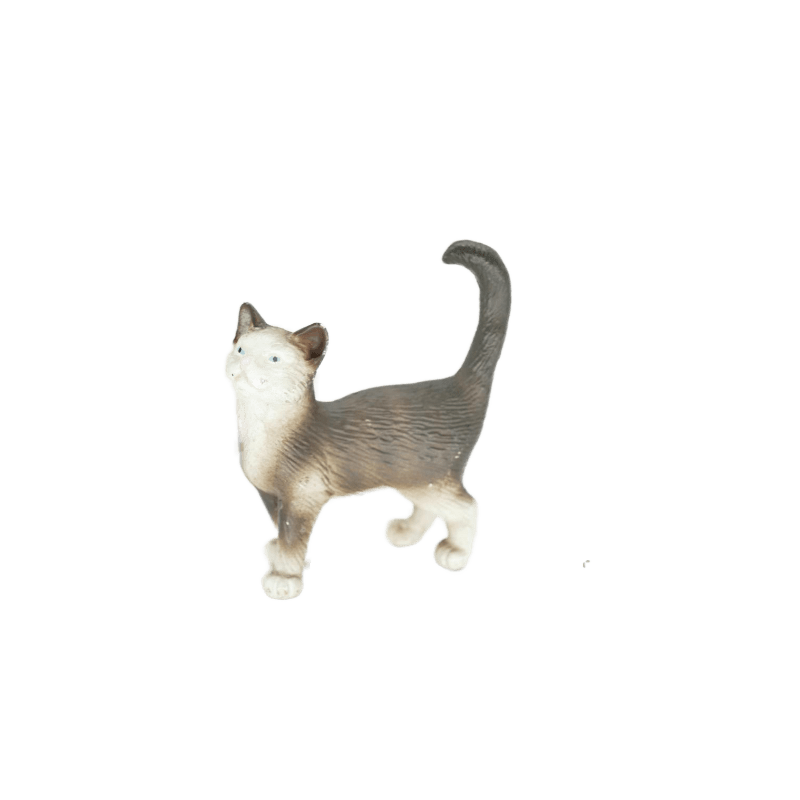 Schleich Katze grau weiss 13122