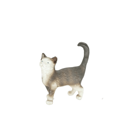 Schleich Katze grau weiss 13122