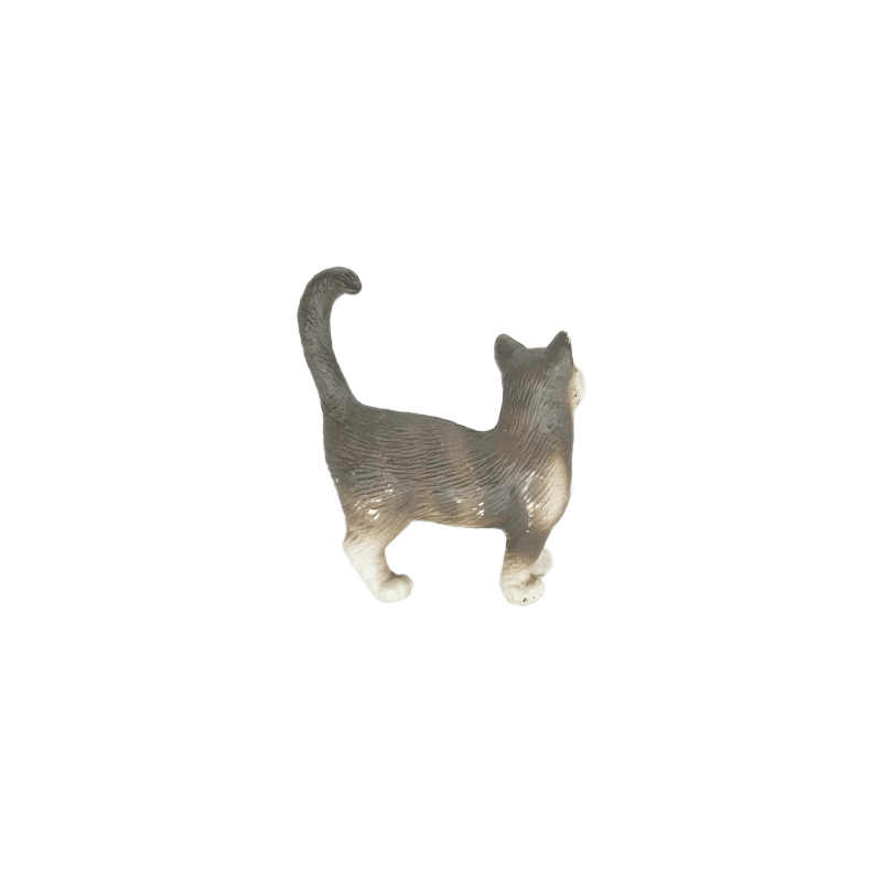 Schleich Katze grau weiss 13122