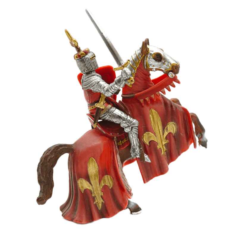 Schleich Lilienritter Fürst auf steigendem Pferd 70018