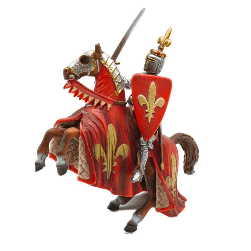 Schleich Lilienritter Fürst auf steigendem Pferd 70018