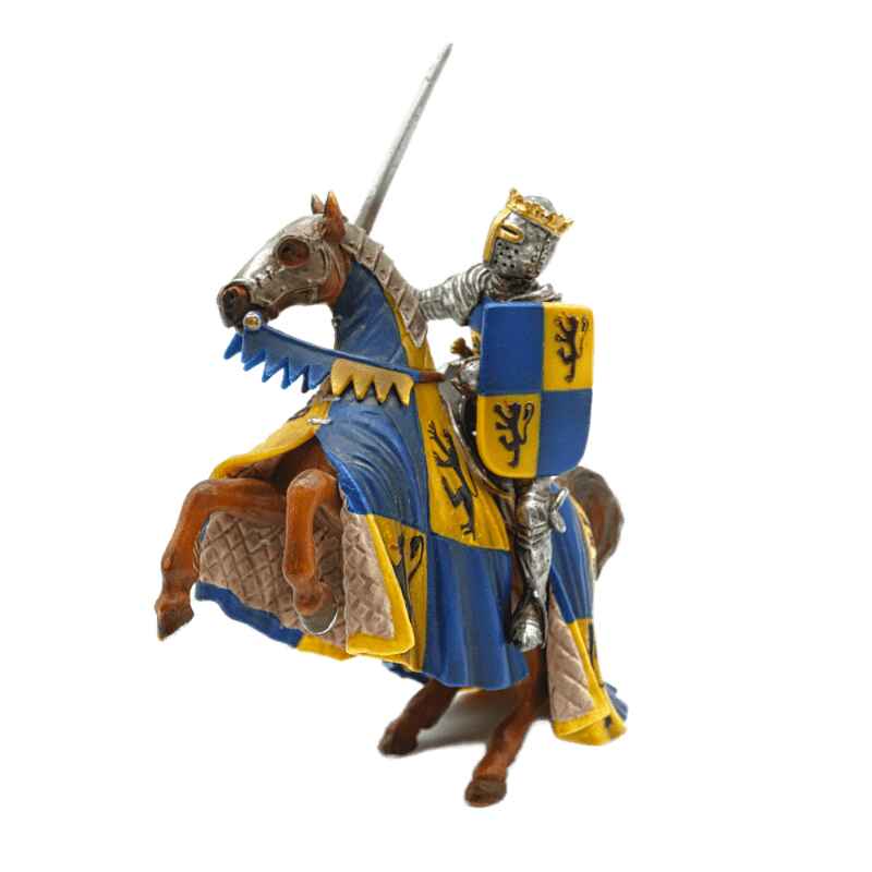 Schleich Löwenritter Fürst auf steigendem Pferd 70009
