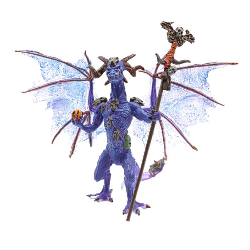 Plastoy Lila Drachen Zauberer Figur 060229