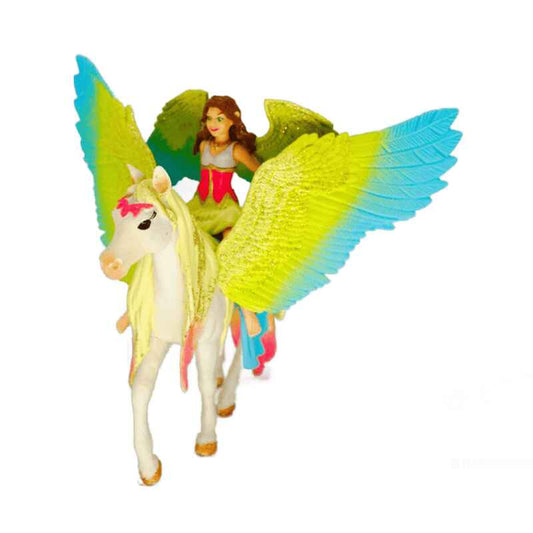 Schleich Bayala Fee Surah und Einhorn Glitzer Pegasus 70566